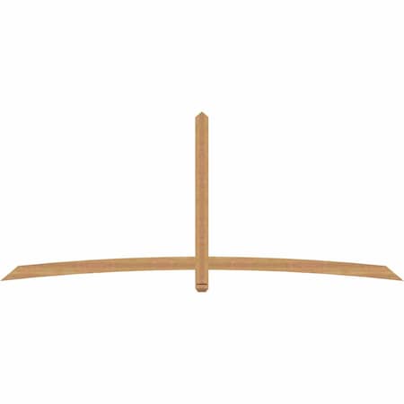 Ekena Millwork Bellingham Timber Gable Bracket, Western Red Cedar, 108"W x 45"H x 1 1/2"D x 3 1/2"F, 10/12 Pitch GBW108X45X0204BEL00SWR